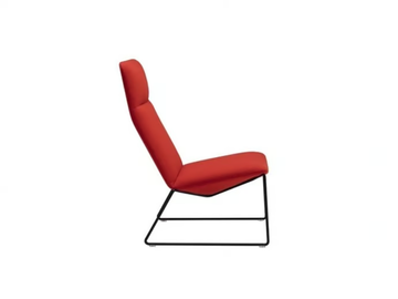 CAPRI LOUNGE BU1695 - Sled base fabric armchair by Andreu World - view 2